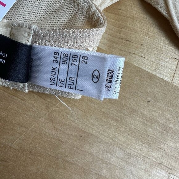 Cosabella Soire Molded Bra Sand Beige Underwire Semi Sheer Size 34B‎ NEW - Picture 7 of 9